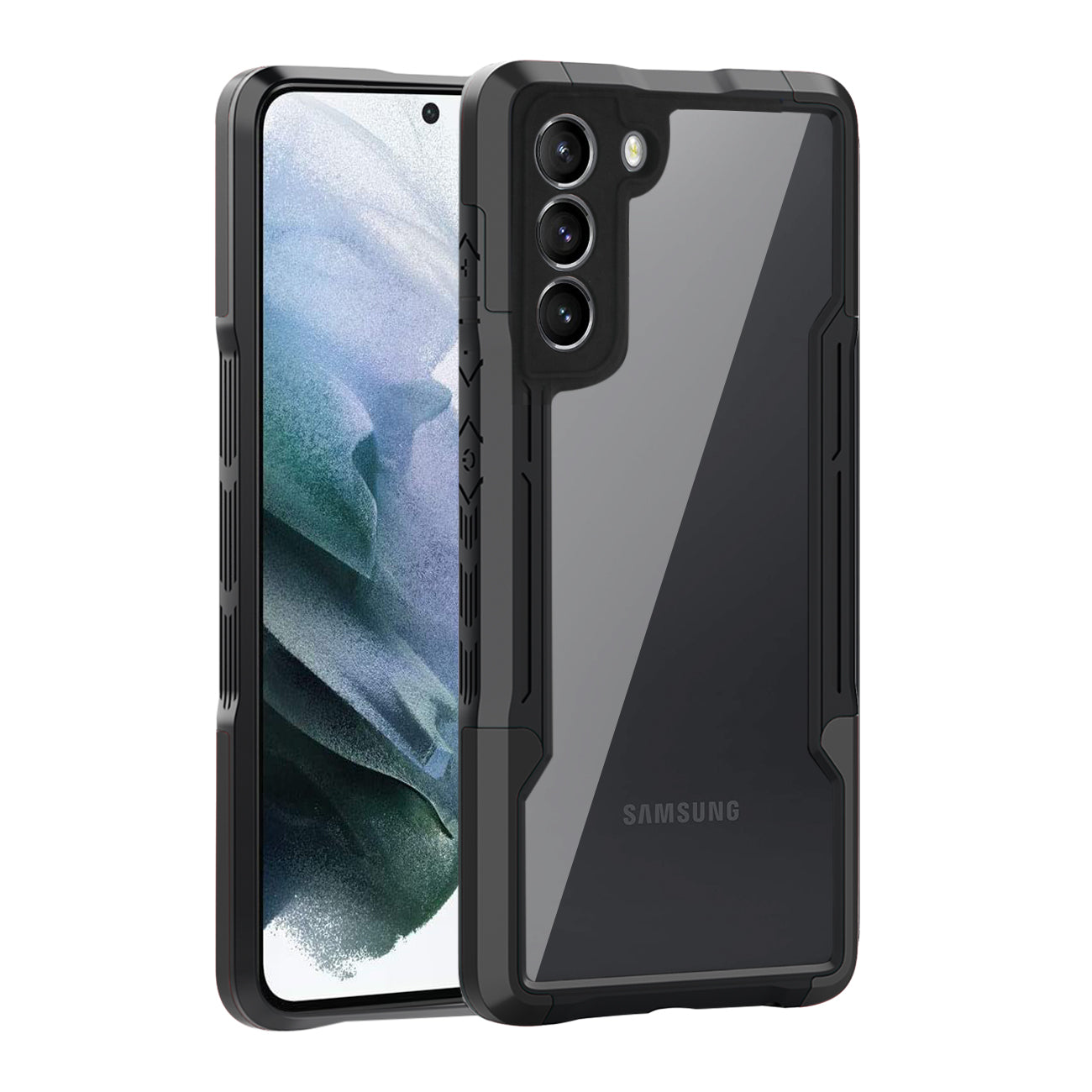 Shockproof Excellent Grip with Silky Feeling for Samsung Galaxy S21/S30 In Black